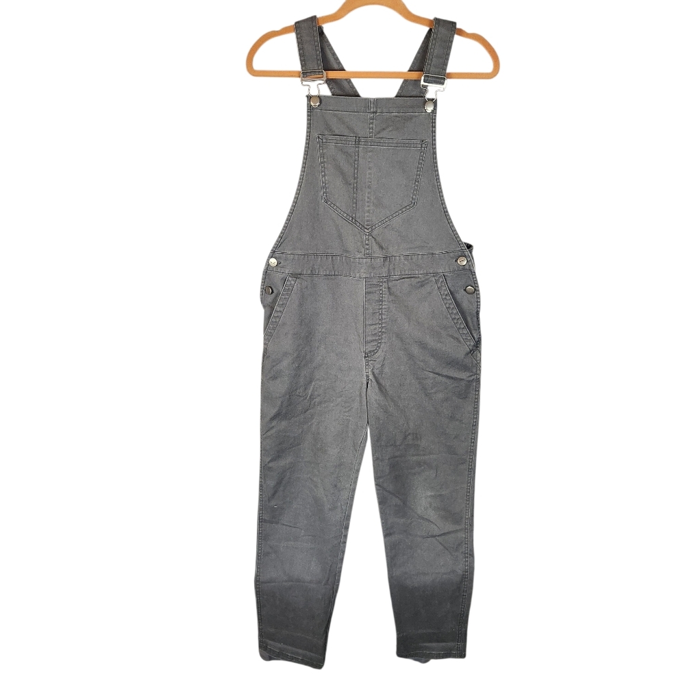 Toad &‎ Co Cottonwood Overalls Women's XS Gray Organic Cotton Straight Leg